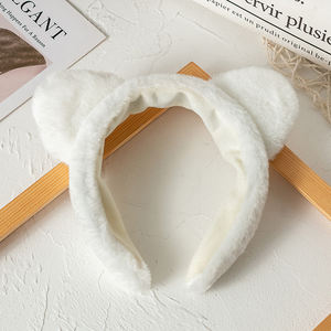 تخفيضات كبرى على خيط الشعر القطني اللطيف على شكل أذن القطة عصابة رأس على الموضة للبنات عصابة رأس للتجميل والشعر عصابة توربان الشعر للسيدات - Product Image 3