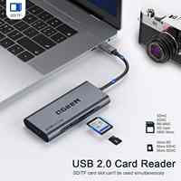 QGEEM 7 in 1 USB C Hub, Adaptor 4K dengan Pengisian Daya PD 100W, 3 Port USB 3.0, Pembaca Kartu SD/TF untuk MacBook, iPhone 15-17