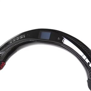 Volante Deportivo de Carreras en Fibra de Carbono con LED para Volkswagen VW <span class=keywords><strong>GTI</strong></span> MK6 <span class=keywords><strong>Golf</strong></span> 6 2009-2013 Polo Tiguan Passat R-Line - Product Image 4