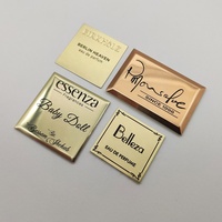 En gros 2024 Sur Mesure En Aluminium Graver 3D Logo Autocollant En Métal Autocollant Pour Parfum Bouteille Paquet Étiquettes