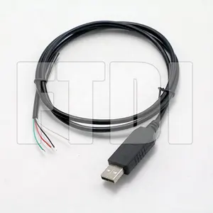 Özel FTDI FT232 açık teller 5V 3.3V köprü USB Uart biz TTL seri kablo