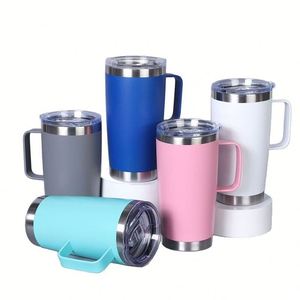 Modern 304 Stainless Steel 20Oz Handle 30Oz Double-Layer Mug Cross-Border Insulated Vacuum <b>Bottle</b> <b>Coffee</b> Beer Cup 500 Ml - Product Image 1