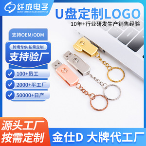 Customizable rotating USB <b>flash</b> drive with company logo, metal keychain, car USB <b>flash</b> drive, 64/128g, "Little Fatty" USB <b>flash</b> - Product Image 4