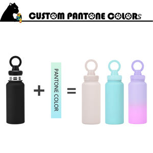 Bottiglia di metallo Logo personalizzato bottiglia di acqua 1L Thermos Thermos acqua calda grande capacità 1000ml bottiglia di acqua con supporto per telefono - Product Image 4