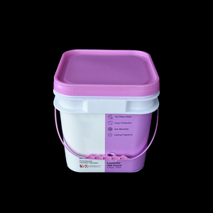 High Quality Washing <strong>Powder</strong> Plastic Square Bucket 1l 2l 3l 5l 10l Laundry <strong>Detergent</strong> Wholesale Packaging Pail With Lid - Product Image 1