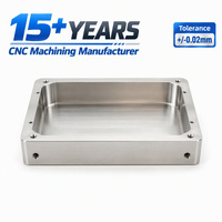 Casing Aluminium CNC Deep Pocket dengan Dinding Tipis, Radius Sudut Dalam yang Dibuat dengan Mesin, Bagian Pemesinan Permukaan Pelek