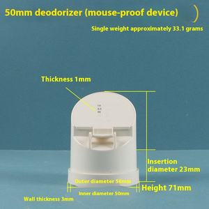 Accesorios de Tubería de Drenaje de <span class=keywords><strong>PVC</strong></span> de Superficie Lisa, Anti-Olor, Revestimiento para Aguas Residuales, Válvula Desodorante de 50, 75, 110, 160, Cubierta Anti-Mosquitos, Ratas y Serpientes - Product Image 6