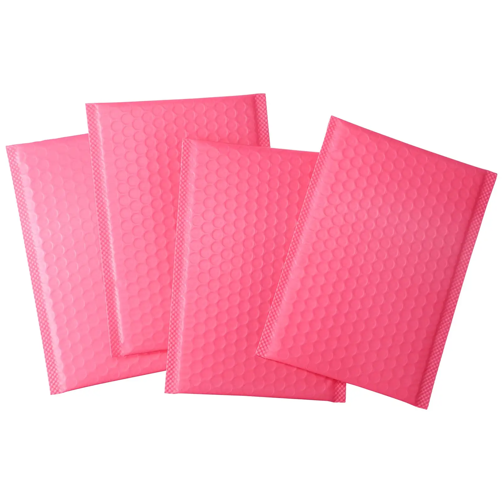 Groothandel Custom Roze Gekleurde Bubble Mailer Tas Gewatteerde Envelop Poly Mailer Aangepaste Bedrukte Bubble Mailers