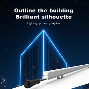 Lampe d'extérieur programmable RGBW/RGB LED Pixel DMX512 Contrôle Coque aluminium Abat-jour acrylique IP65 Imperméable Linéaire Rondelle murale - Product Image 2