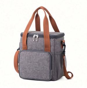 Sac isotherme de grande capacité pour étudiants d'Oxford, pour garder les aliments frais et au chaud, avec bandoulière - Product Image 3