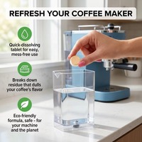 Tablettes nettoyantes jetables pour machines à expresso, détachantes rapides et détartrantes