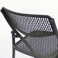 Chaise pliable bon marché pour étudiants avec table d'écriture pliante en plastique et étagère en métal et acier pour l'école et le bureau