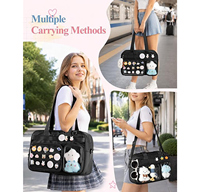 Sac à dos transparent Itabag avec fenêtre en PVC détachable, sac à bandoulière grande capacité A4 pour articles d'anime et cosplay