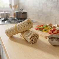 Brochettes de barbecue longues en bambou naturel de qualité alimentaire, écologiques, biodégradables, pointues, portables pour camping en extérieur et grillades au charbon de bois