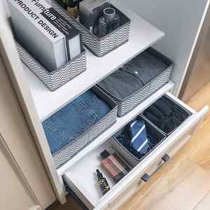 Caja de almacenamiento divisoria de cajón plegable de tela, artículos para el hogar baratos para armario, sala de estar, comida y herramientas - Product Image 6