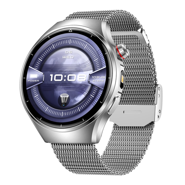 Business Luxury Fashion Smartwatch Multi-functional BT CALL Reloj Stainless Steel Heart Rate Fitness Tracker Smartwatch for Men
