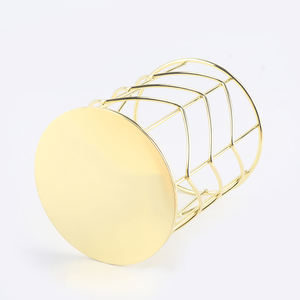 Recomendar contenedor de pluma de malla metálica, soporte para <span class=keywords><strong>brochas</strong></span> de <span class=keywords><strong>maquillaje</strong></span>, organizador de escritorio, portalápices dorado de alambre de Metal - Product Image 5