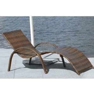 Mây hồ bơi hiện đại <span class=keywords><strong>wicker</strong></span> đen xám ngoài trời ngả Chaise Sun giường hồ bơi bãi biển giường Sun <span class=keywords><strong>Lounger</strong></span> - Product Image 5
