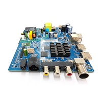 Universal 32 pulgadas 1 + 8g y 4 + 512 Smart Led Tv Circuit Board Placa base Pcb con 12V 25W