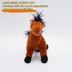 Peluche <span class=keywords><strong>de</strong></span> Caballo Realista Marrón para Niños, Regalo <span class=keywords><strong>de</strong></span> Año Nuevo 2026, Peluche <span class=keywords><strong>de</strong></span> Animales Adorable, Peluches <span class=keywords><strong>de</strong></span> Stitch Hechos a Mano - Product Image 2