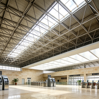 Système de toiture en structure d'acier personnalisée SAFS pour le projet de salle d'attente de gare ferroviaire