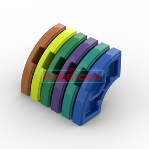 BEBRICKS Serie de Piezas de Construcción 27925, <span class=keywords><strong>Ladrillo</strong></span> Redondo 2x2 Esquina Macaroni, Ladrillos de Juguete, Armas, Alex, Pieza de Set de Bloques de Construcción - Product Image 5