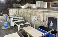 Machine de stratification de film de revêtement de rouleau de colle d'unité centrale de solvant pour le film de pp/PVC/feuille collant des panneaux plats de MDF/aluminium/WPC/PVC