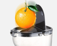 Extracteur de jus électrique à large goulotte pour légumes et fruits entiers, puissant extracteur de jus lent