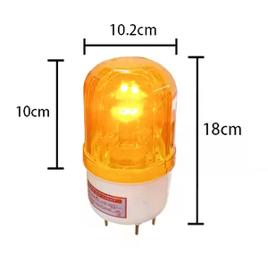 Baliza de Advertencia Giratoria LED con Alarma Audible y Visual, Luz de Seguridad Vial - Product Image 5