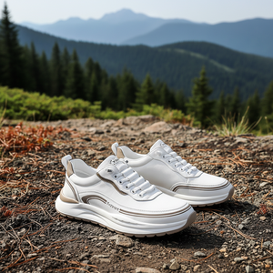 ใหม่รองเท้ากีฬาลำลองสำหรับบุรุษระบายอากาศได้สบายแบบผูกเชือกนุ่มกันลื่นเหมาะสำหรับโอกาสต่างๆรองเท้าวิ่งสำหรับทุกเพศ - Product Image 1