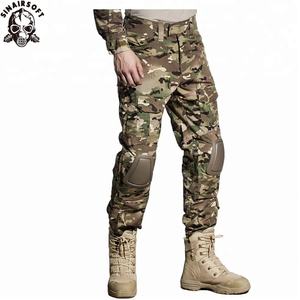 Pantalon tactique camouflage Molle avec genouillères pour la chasse et le combat, vert BDU, grandes tailles, vente en gros - Product Image 5