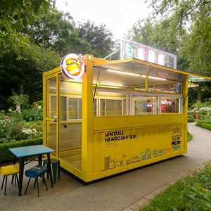 كشك قهوة عالي الجودة، وجبات خفيفة، بيتزا، بوريتو، شواء، نقانق، آيس كريم، شاحنة طعام متنقلة مخصصة للفرنسيزات - Product Image 1