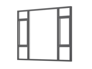 Phong cách châu Âu cao cấp bảo mật cao ra nước ngoài mở cửa sổ cách nhiệt cách âm Swing làm bằng hợp kim nhôm thời tiết - Product Image 3