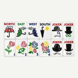Ensemble de Mahjong Américain Moderne British Tea Time London Landmarks par My Mahjong Line 166 Tuiles Acryliques Écologiques Gravées Premium - Product Image 5