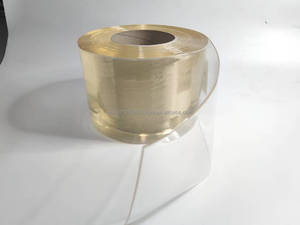 Rideau en <span class=keywords><strong>PVC</strong></span> transparent à nervures jaunes, flexible, en rouleau, pour fenêtre, porte, chambre froide, vente en gros d'usine - Product Image 6