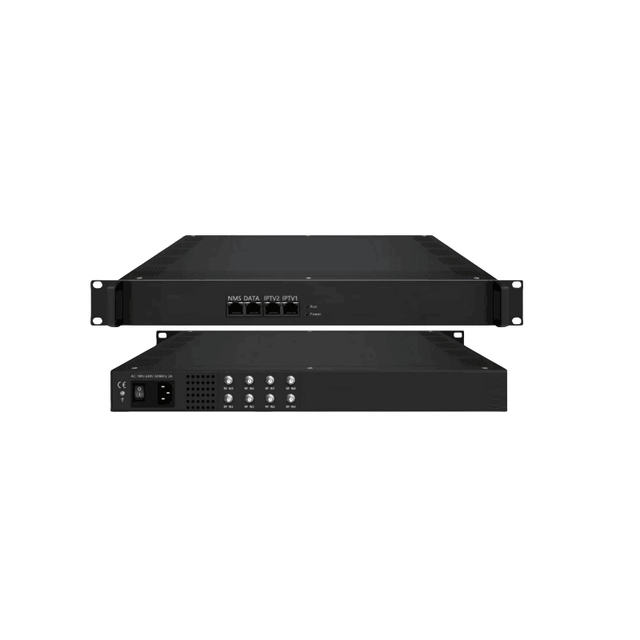 8/16/24 in 1 ISDB-T/DVB-C/DVB-T/DVB-S2X Cable TV Receiver RF Gateway to IP HLS/M3U8/SRT/RTMP/HTTP/RTSP IRD BISS Support Huafan