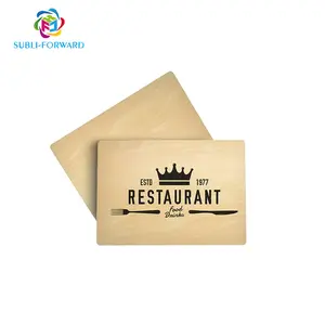 Subli-forward Sublimation Blank Rectangle MDF Wood Placemat -Double Side Printable For Customised Printing