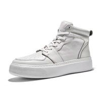 Nouvelle collection automne pour hommes : baskets blanches tendance, chaussures polyvalentes, baskets décontractées à semelle épaisse pour hommes