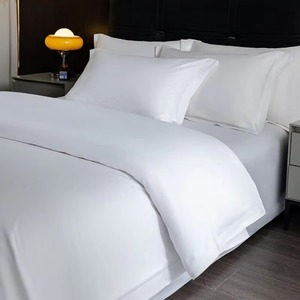 Ropa <span class=keywords><strong>de</strong></span> <span class=keywords><strong>Cama</strong></span> <span class=keywords><strong>de</strong></span> Hotel <span class=keywords><strong>de</strong></span> Lujo Blanca <span class=keywords><strong>de</strong></span> Alta Calidad al por Mayor, Tamaño Individual, Colección Clásica, Sólida, con Costuras Plegables, 100% Algodón - Product Image 6