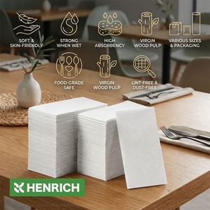 Professionelle Papier-Servietten mit Airlaid-Textur, 40cm, Faltbare Dinner-Servietten, Hohe Saugfähigkeit, Luxuriöse Hotel-Tischservietten im Großhandel - Product Image 2