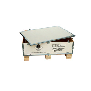 Xinde Packaging Custom <b>Wooden</b> <b>Crate</b> Plywood Steel Strapped Export Logistics Box UN3480 Lithium Ion Batteries - Product Image 1