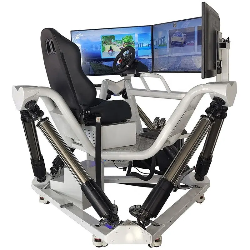 New VR Car Racing Simulator 3 Screen 6 DOF Virtual Racing Car Driving Game Race Driving Simulator