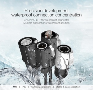Cnlinko không thấm nước điện cắm ổ cắm 2pin IP68 Dây cáp <span class=keywords><strong>12V</strong></span> kết nối 2 Pin đẩy kéo Kết nối công nghiệp - Product Image 6