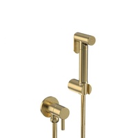 Mitigeur de bidet mural à eau froide avec douchette shattaf, design rond, qualité hôtelière, robinet de luxe pour lavabo