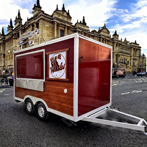 Carrito de Comida Móvil de Acero Inoxidable de 4 Ruedas para Helados, Planificación de Calles Peatonales, Calle de Comida, Quiosco Famoso en Internet, Venta Ambulante - Product Image 5