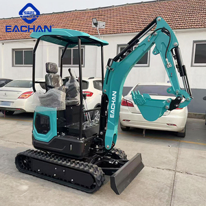 Envío gratis Mini máquina excavadora 1,8 toneladas maquinaria de ingeniería Diesel Micro Bagger paisajismo goma sobre orugas pequeña excavadora - Product Image 5