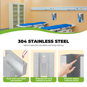 Dispensador de Guantes de Acero Inoxidable FANDA, Moderno y Ecológico, de Cartón, para Montar en la Pared, Hecho en Taiwán - Product Image 5