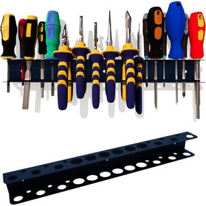 Support de rangement pour tournevis OY-HR, organisateur mural multi-trous, support d'outils suspendu de forme rectangulaire pour usage domestique et en atelier - Product Image 1