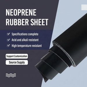 Custom Cut Black <b>CR</b> Rubber Sheet Industrial Use ROHS Certified Ozone Aging Resistant Smooth Surface Chemical Acid-Alkali Huoxi - Product Image 2
