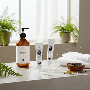 [SOY LAB] ชุดดูแลหนังศีรษะถั่วดำ 500 มล. แชมพู น้ำผึ้ง แอมพูลถั่วดำ สำหรับผมเรียบลื่น ควบคุมความมัน ดูแลผมทำสี - Product Image 3